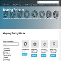 Kingsbury Bearing Selection Tool